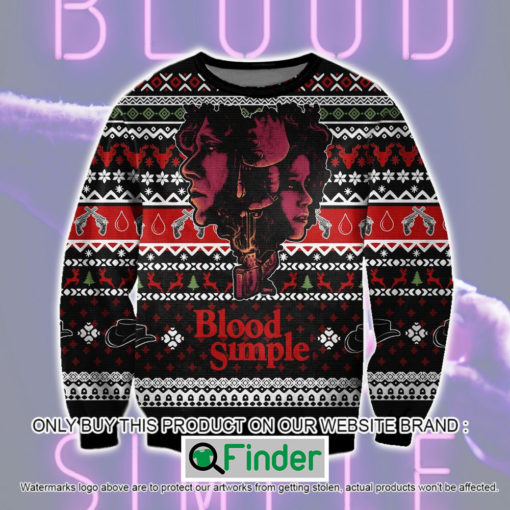 Blood Simple Christmas Ugly Sweater – LIMITED EDITION