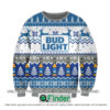 Bud Light White Blue Knitted Wool Sweater – LIMITED EDITION