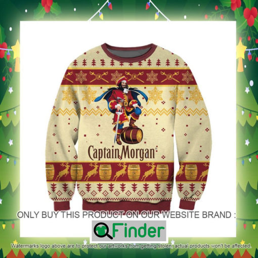 Captain Morgan Logo Knitted Wool Sweater Sweatshirt – LIMITED EDITION