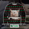 Cat Getting Yelled At Black Knitted Wool Sweater – LIMITED EDITION