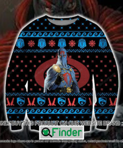 Cobra Commander Black Knitted Wool Sweater – LIMITED EDITION