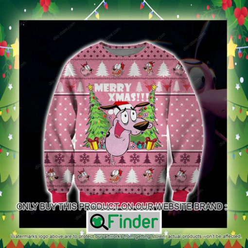 Cowardly Dog Merry Xmas Knitted Wool Sweater Sweatshirt – LIMITED EDITION