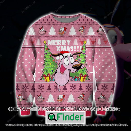 Cowardly Dog Merry Xmas Knitted Wool Sweater – LIMITED EDITION