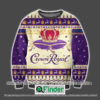 Crown Royal Logo Purple Knitted Wool Sweater – LIMITED EDITION