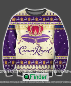 Crown Royal Logo Purple Knitted Wool Sweater – LIMITED EDITION