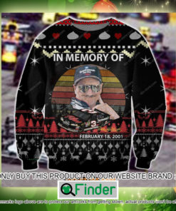 Dale Earnhardt In Memory of February 18 2001 Christmas Ugly Sweater Sweatshirt – LIMITED EDITION