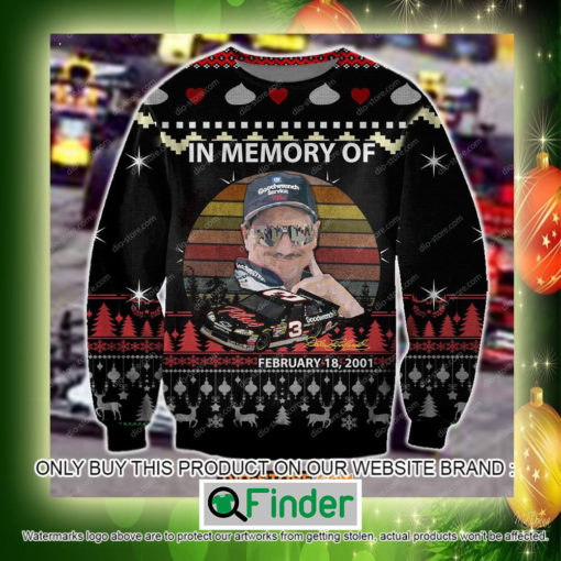 Dale Earnhardt In Memory of February 18 2001 Christmas Ugly Sweater Sweatshirt – LIMITED EDITION