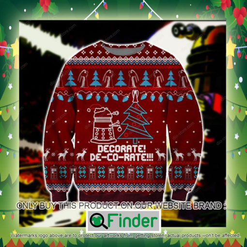 Daleks Decorate Knitted Wool Sweater Sweatshirt – LIMITED EDITION