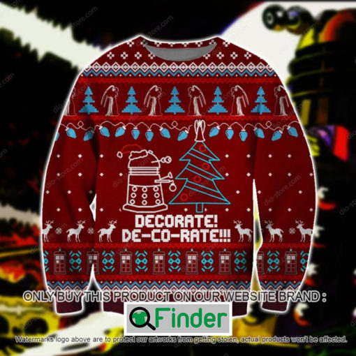 Daleks Decorate Knitted Wool Sweater – LIMITED EDITION