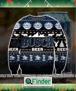 Dark Busch Beer Black Blue Knitted Wool Sweater Sweatshirt – LIMITED EDITION