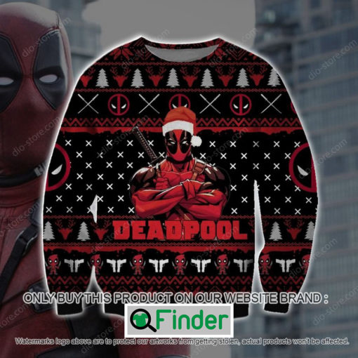 Deadpool Black Knitted Wool Sweater – LIMITED EDITION