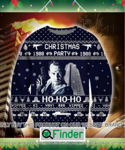 Die Hard Christmas Party 1988 Ho Ho Ho Knitted Wool Sweater Sweatshirt – LIMITED EDITION