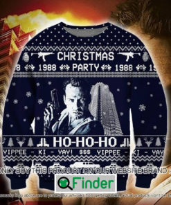 Die Hard Christmas Party 1988 Ho Ho Ho Knitted Wool Sweater – LIMITED EDITION