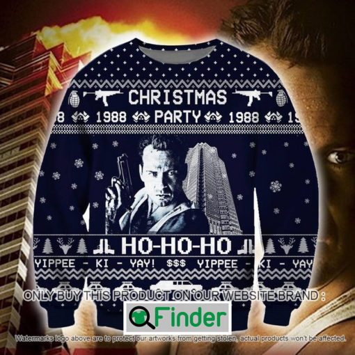 Die Hard Christmas Party 1988 Ho Ho Ho Knitted Wool Sweater – LIMITED EDITION