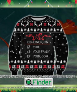 Dishonor On You Your Family Your Cow Knitted Wool Sweater Sweatshirt – LIMITED EDITION