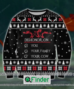 Dishonor On You Your Family Your Cow Knitted Wool Sweater – LIMITED EDITION