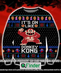 Donkey Kong Its On Like Christmas Ugly Sweater – LIMITED EDITION