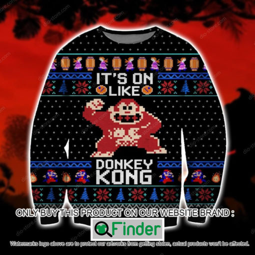 Donkey Kong Its On Like Christmas Ugly Sweater – LIMITED EDITION