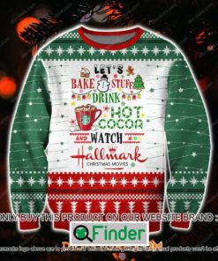 Drink Hot Cocoa And Watch Hallmark Christmas Movies Knitted Wool Sweater – LIMITED EDITION