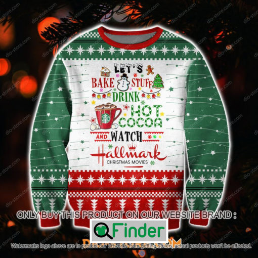 Drink Hot Cocoa And Watch Hallmark Christmas Movies Knitted Wool Sweater – LIMITED EDITION