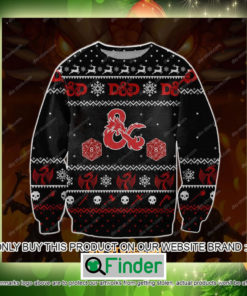 Dungeons Dragons Christmas Ugly Sweater Sweatshirt – LIMITED EDITION