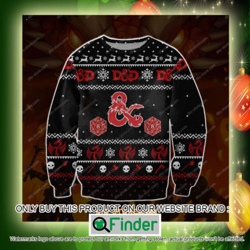 Dungeons Dragons Christmas Ugly Sweater Sweatshirt – LIMITED EDITION