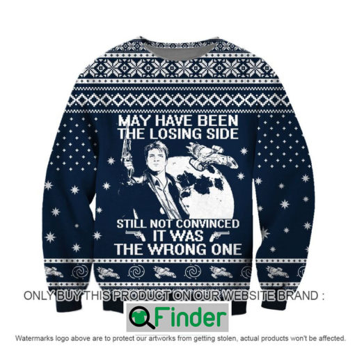 Firefly May Have Been The Losing Side Still Not Convinced Knitted Wool Sweater Sweatshirt – LIMITED EDITION