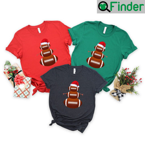 Football Santa Christmas Unisex T Shirt