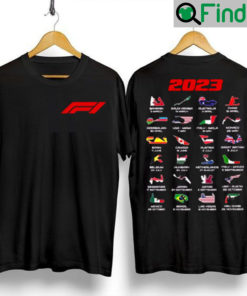 Formula 1 Calendar 2023 T Shirt