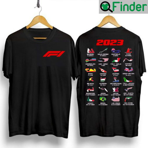 Formula 1 Calendar 2023 T Shirt