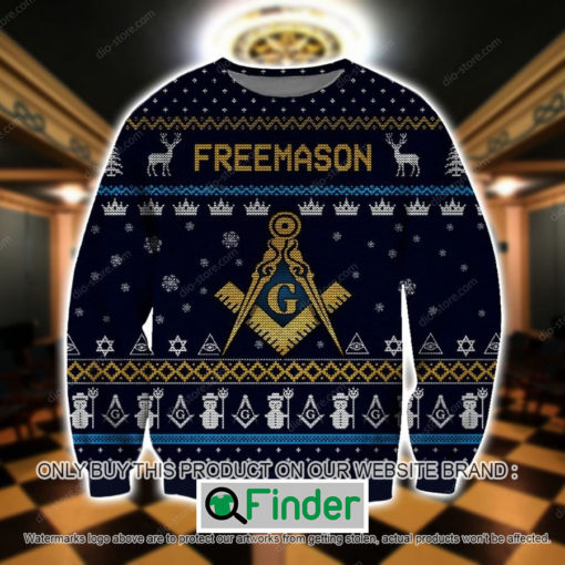 Freemason Red Knitted Wool Sweater Sweatshirt – LIMITED EDITION