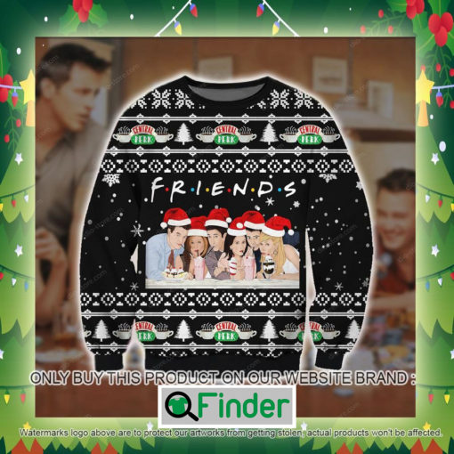 Friends Central Perk Black Knitted Wool Sweater Sweatshirt – LIMITED EDITION