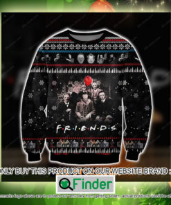 Friends Movie With Horror Characters Christmas Ugly Sweater Sweatshirt – LIMITED EDITION