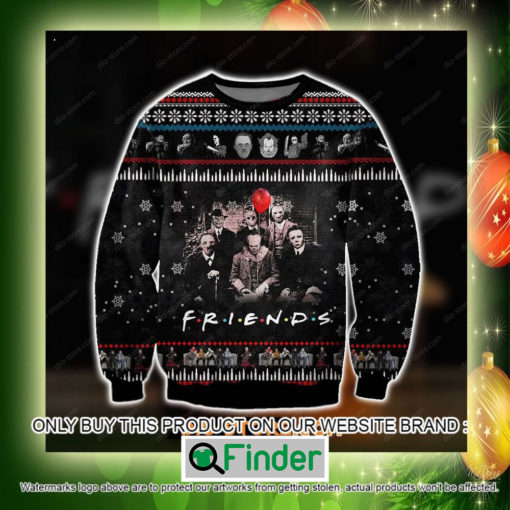 Friends Movie With Horror Characters Christmas Ugly Sweater Sweatshirt – LIMITED EDITION