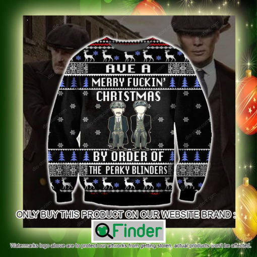 Funny Peaky Blinders Ave A Merry Fickin Christmas Christmas Ugly Sweater Sweatshirt – LIMITED EDITION