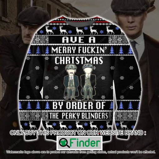 Funny Peaky Blinders Ave A Merry Fickin Christmas Christmas Ugly Sweater – LIMITED EDITION