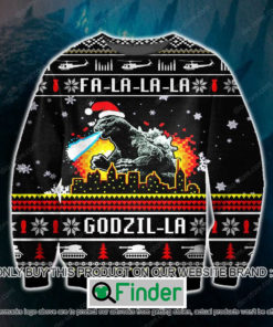 Godzilla Fa La La La Knitted Wool Sweater – LIMITED EDITION