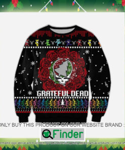 Grateful Dead Rose Skull Knitted Wool Sweater Sweatshirt – LIMITED EDITION