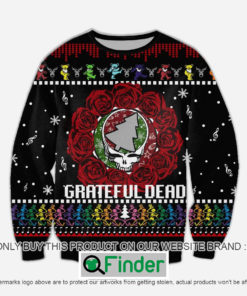 Grateful Dead Rose Skull Knitted Wool Sweater – LIMITED EDITION