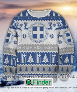 Greece Flag Knitted Wool Sweater – LIMITED EDITION