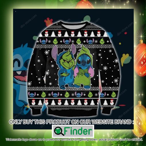 Grinch And Stitch Funny Christmas Ugly Sweater Sweatshirt – LIMITED EDITION