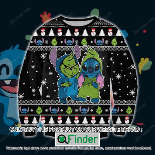 Grinch And Stitch Funny Christmas Ugly Sweater – LIMITED EDITION