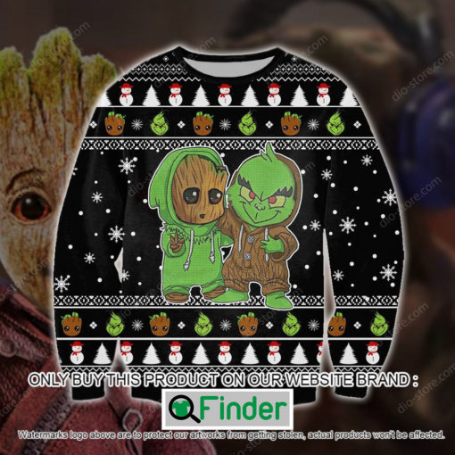 Groot And Grinch Funny Christmas Ugly Sweater – LIMITED EDITION