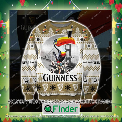 Guinness Beer 1759 Toucan Knitted Wool Sweater Sweatshirt – LIMITED EDITION