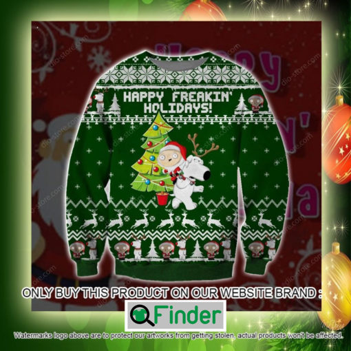 Happy Freakin Holidays Family Guy Christmas Ugly Sweater Sweatshirt – LIMITED EDITION