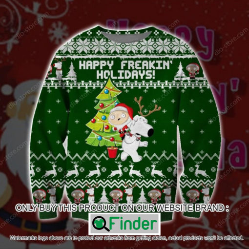 Happy Freakin Holidays Family Guy Christmas Ugly Sweater – LIMITED EDITION