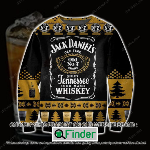 Jack DanielS Tennessee Whiskey Black Yellow Knitted Wool Sweater – LIMITED EDITION