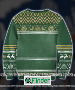 Jagermeiste Logo Green Knitted Wool Sweater Sweatshirt – LIMITED EDITION