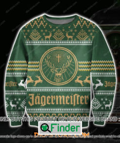 Jagermeiste Logo Green Knitted Wool Sweater – LIMITED EDITION