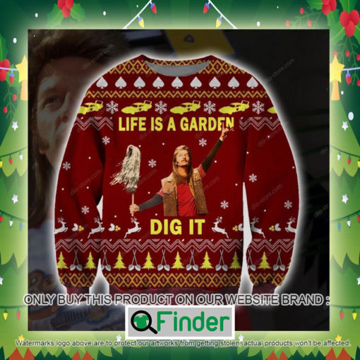 Joe Dirt Life Is A Garden Dig It Knitted Wool Sweater Sweatshirt – LIMITED EDITION